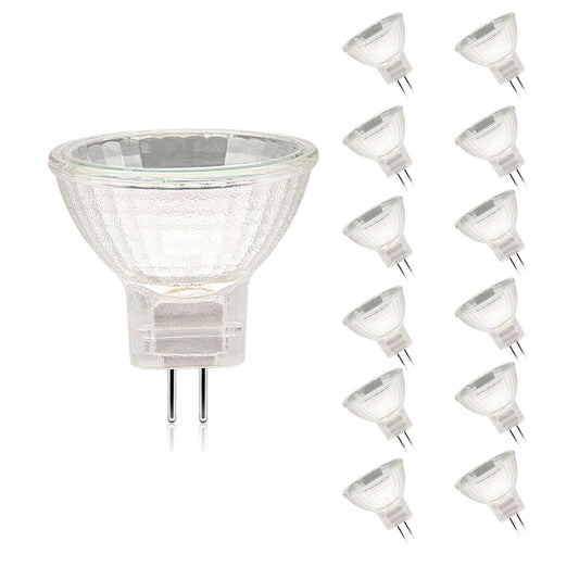 MR11 Halogen Bulbs, MR11 12V 35W Pack of 12, GU4 35W Halogen Spotlight 2700K Warm White