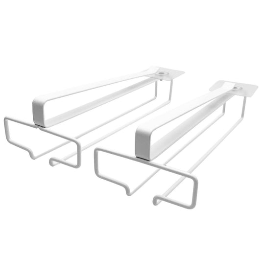 LINFIDITE 2 Pack Wine Glass Rack Under Cabinet Stemware