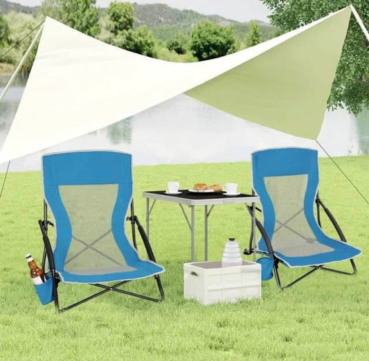 WOLTU Low Edge Chair Camping Chair Foldable 2 Pieces