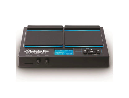 Alesis Sample Pad 4 | Compact Percussion and Sample Triggering Instrument with 4 Velocity Sensitive