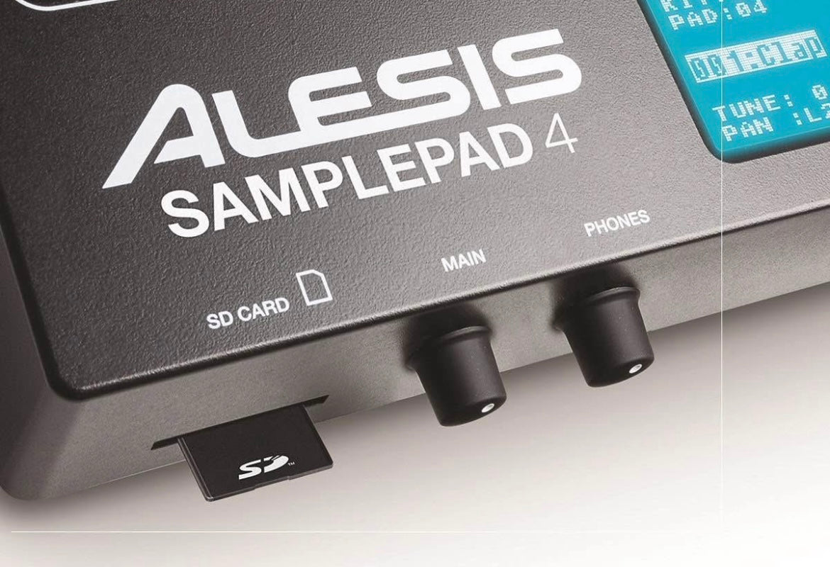 Alesis Sample Pad 4 | Compact Percussion and Sample Triggering Instrument with 4 Velocity Sensitive