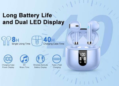 Wireless Earbuds, 2024 Bluetooth Headphones V5.4 Ear Buds