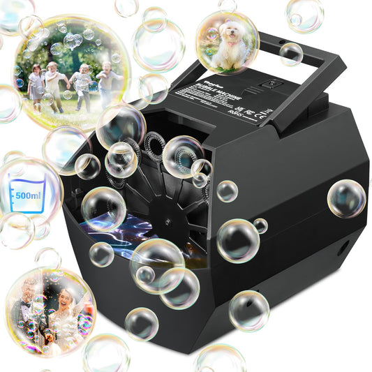 Theefun Bubble Machine, 500mL Automatic Bubble Blower
