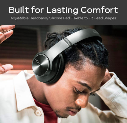 DOQAUS Bluetooth Headphones Over Ear, 90 Hrs Playtime, Bluetooth 5.3