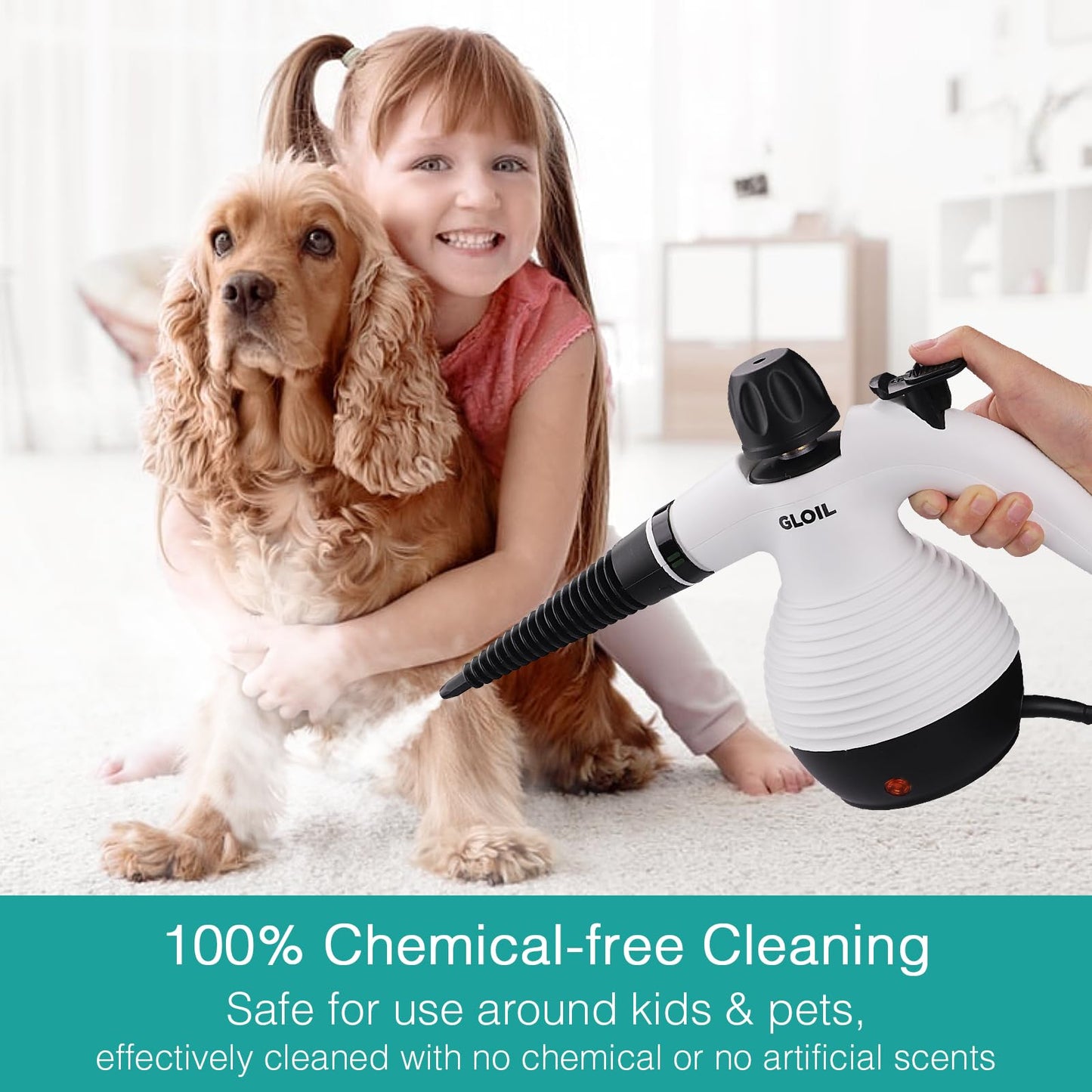Handheld Steam Cleaner, Steamer for Cleaning, Multipurpose Portable Steam Cleaners for Home Use