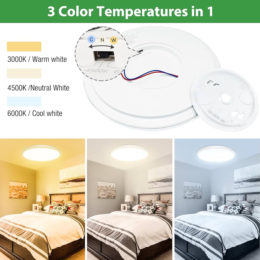 hepside LED Ceiling Lighting, Ceiling Light 3000k/4500k/6000k