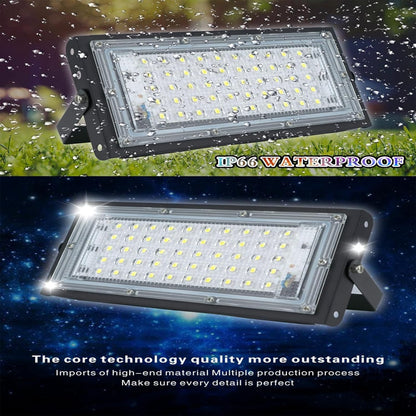 MODOAO 2 Pack 50W 4800LM Green LED Floodlight Outdoor Waterproof IP66