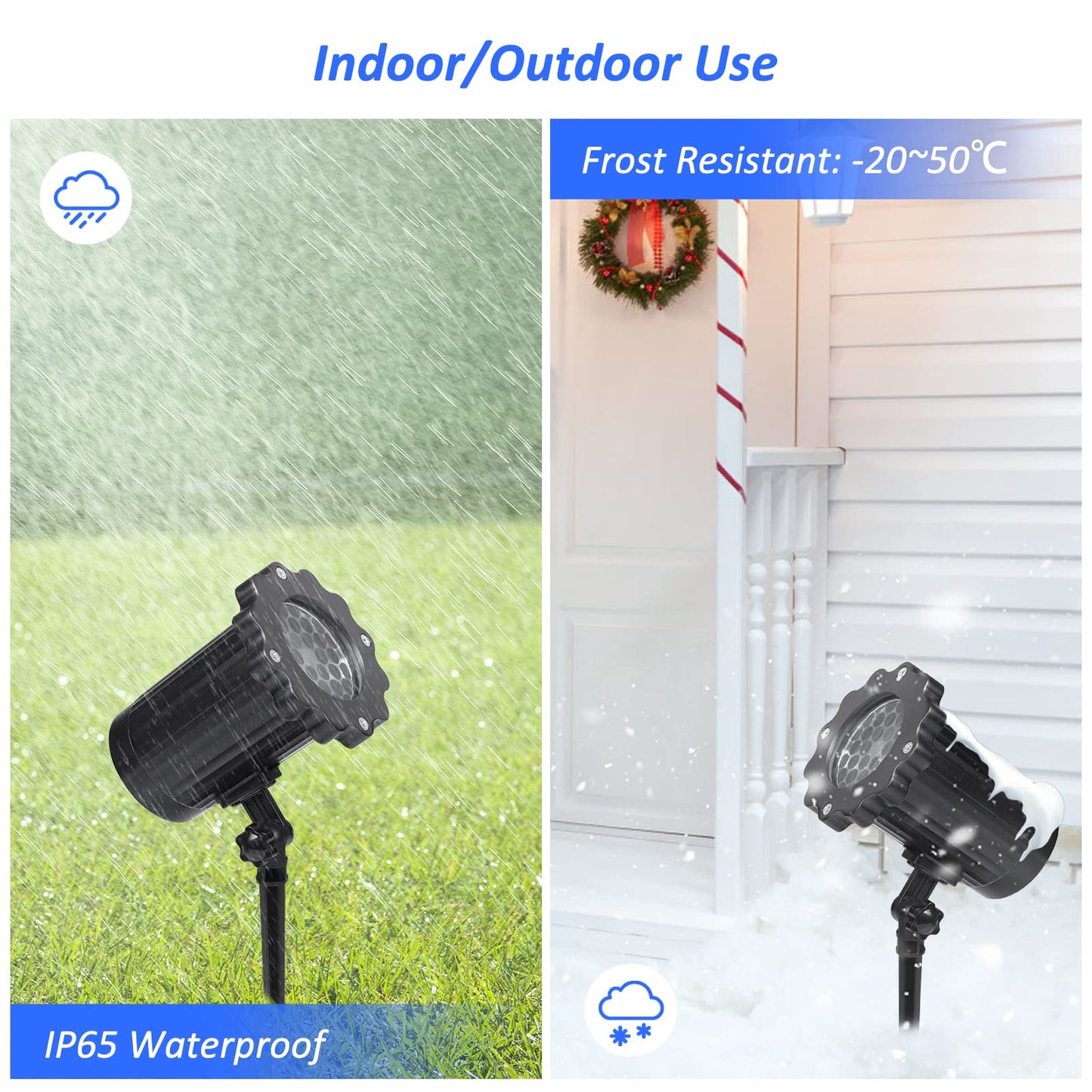 AETKFO Snowflake Projector Lights