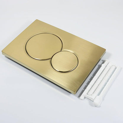 Dual Flush Valve Actuator Plate gold 24.6x 16.4x1.2 cm