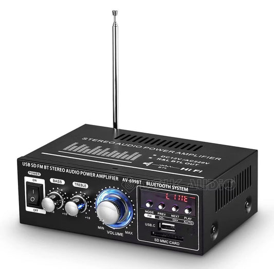 400W 2 CH bluetooth Car HiFi Stereo Amplifier