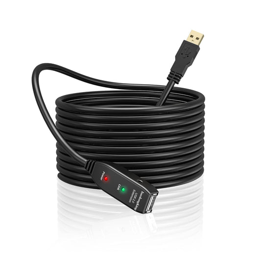 baolongking USB Extension Cable 10M, USB2.0 Active Repeater A Male to A Female
