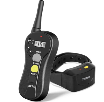LOETAD Dog Training Collar, Rechargeable Electric Dog Collar, Remote Control 900 m, IPX7