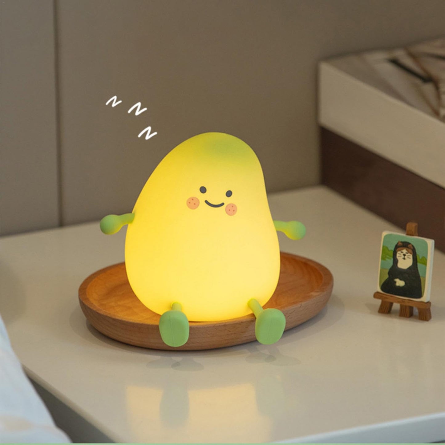 Kids Touch Lamp Nursery Night Light,Green Mango Sleeping Light