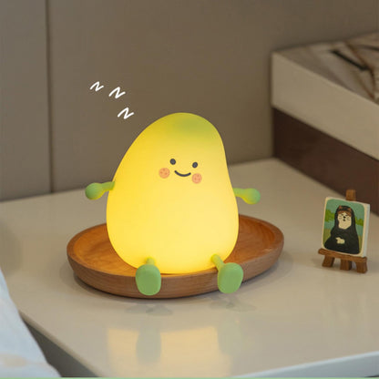 Kids Touch Lamp Nursery Night Light,Green Mango Sleeping Light