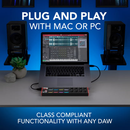 AKAI Professional LPD8 - USB MIDI Controller with 8 Responsive RGB MPC Drum Pads for Mac and PC