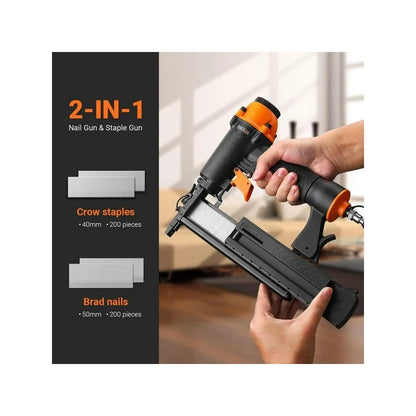 TACKLIFE TK5040 neumatica nailer, 18GA pneumatic nail gun 2 in 1