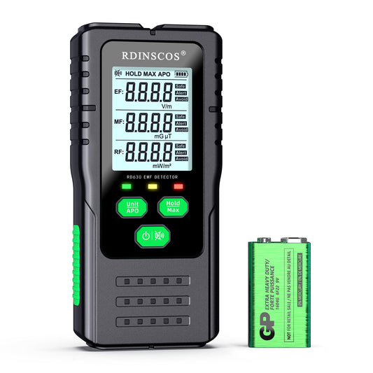 EMF Meter RDINSCOS Digital Electromagnetic Field Radiation Magnetic Radio Frequency Detector