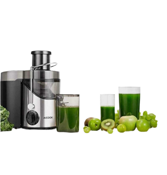Aicook Juicer Extractor, Centrifugal Juicer 3'' Wide Mouth AMR526 400W