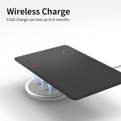 WAFTING Wallet Tracker Card, Wireless Rechargeable and Reusable Smart Track Card Works with Apple Find My