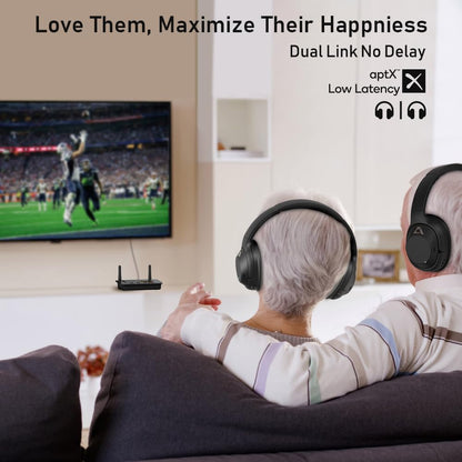 1Mii B03Pro Bluetooth 5.3 Transmitter Receiver for Home Stereo TV