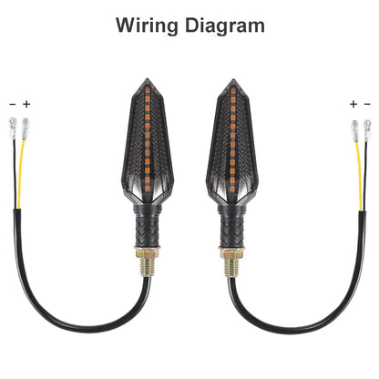 4 motorcycle indicators: 4 PCS indicators, 12 V universal