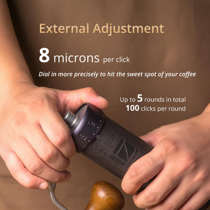 1Zpresso J-Ultra Manual Coffee Grinder Iron Gray, 40g