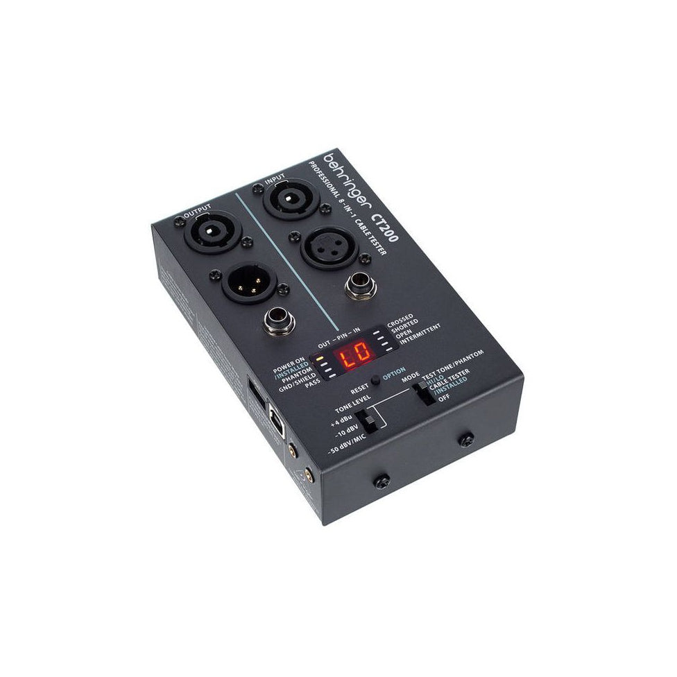 Behringer CT200 Microprocessor-Controlled 8-in-1 Cable Tester