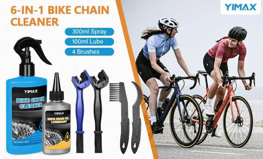 Bike Chain Cleaner Set, Bike Cleaners Bicycle Cleaning Kit 100ML Chain Lube and 300ML Cleaning Spray