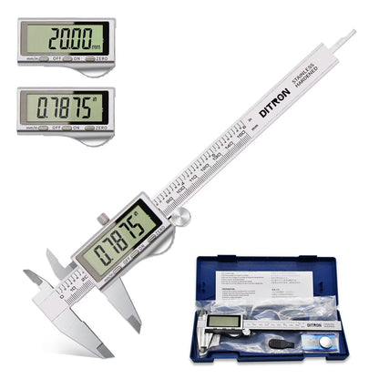Digital Caliper, Vernier Calipers Measuring Tool, Stainless Steel Electronic Digital Calipers