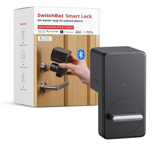 SwitchBot Smart Lock, Bluetooth Electronic Deadbolt Keyless Entry Door Lock for Front Door