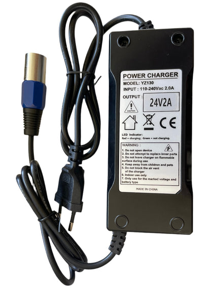 YZPOWER 24V 2A Power Adapter for Electric Bike Mobility Scooter