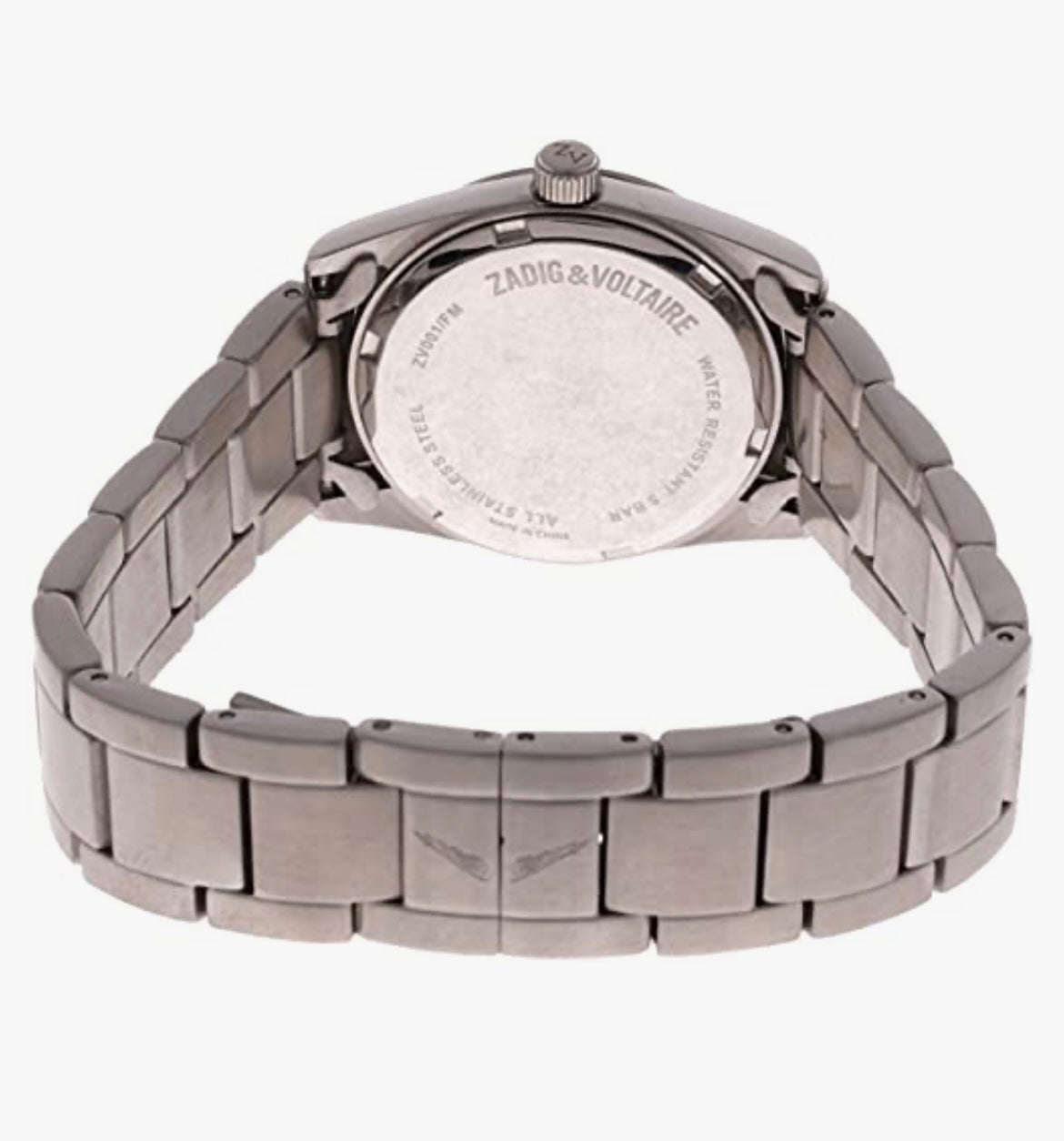 Zadig & Voltaire Unisex Silver Dial Metal Band Watch [ZV 001/FM]