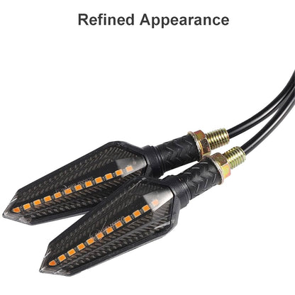 4 motorcycle indicators: 4 PCS indicators, 12 V universal
