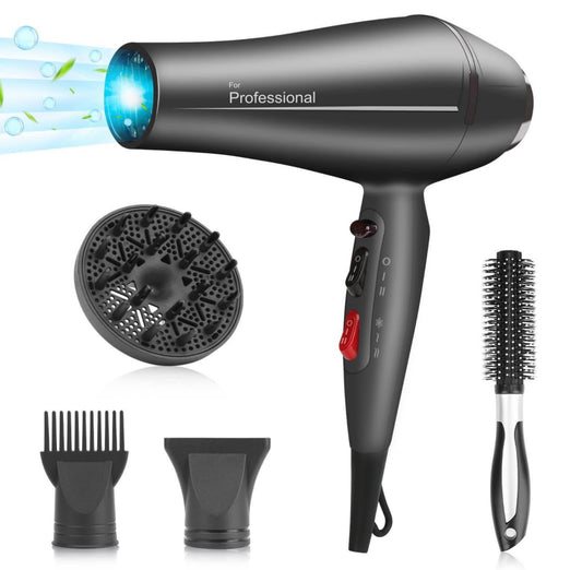 Faszin Hair Dryer Ionen Professional Hair Dryer, Hair Dryer, Super Fast Hair Dryer gray