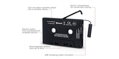 Ion Audio Cassette Adapter Bluetooth Music Receiver
