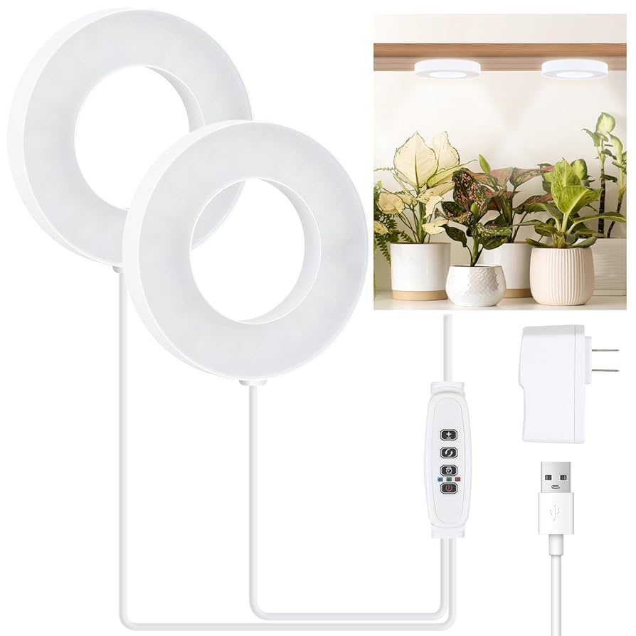 Grow Light for Indoor Plants, 96 LED Full Spectrum Plant Lights with Auto On/Off Timer (4/8/12H)