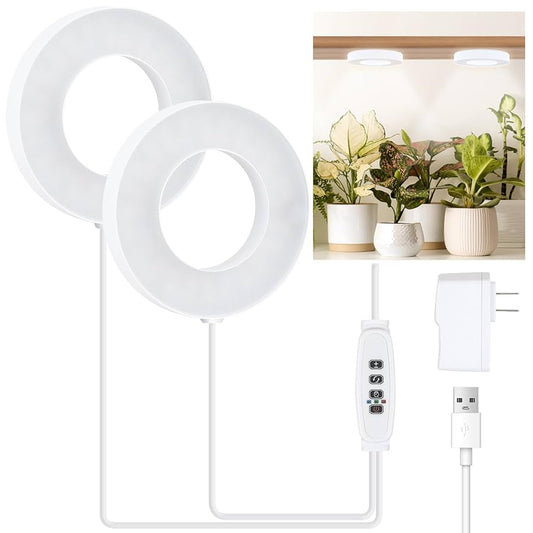 Grow Light for Indoor Plants, 96 LED Full Spectrum Plant Lights with Auto On/Off Timer (4/8/12H)