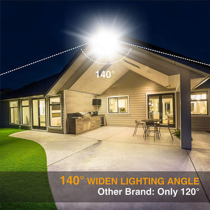 SOLLA 100W LED Floodlight IP68 Waterproof Outdoor Lights, 8000LM, 6000K