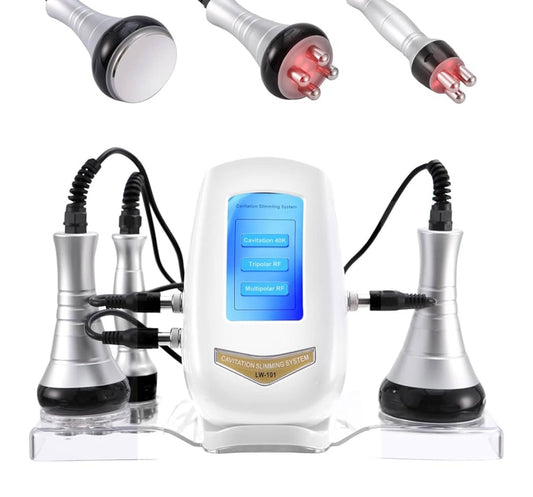 Cavitation Machine, Body Sculptor, Body Slimming Device with Home Use, Spa Skin Care with 3 Massage Heads