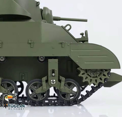 Tank Gauge with Remote Control US Stuart M5A1 RTR Light Tank Model Radio Control with light