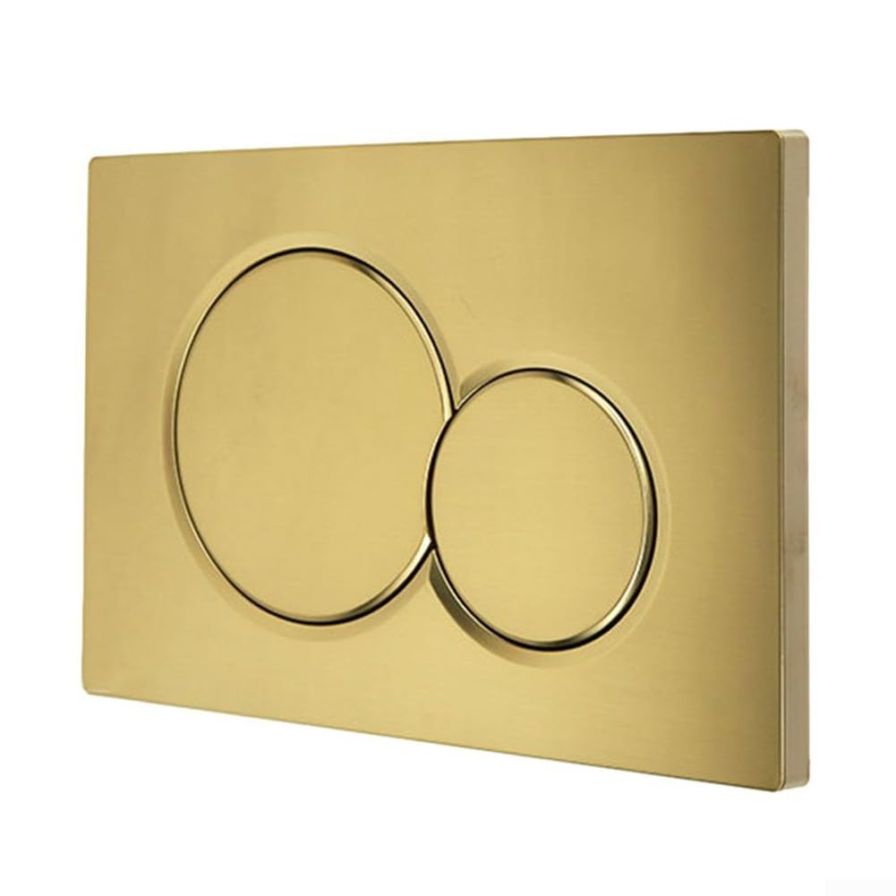 Dual Flush Valve Actuator Plate gold 24.6x 16.4x1.2 cm