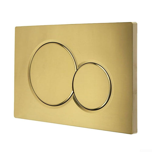 Dual Flush Valve Actuator Plate gold 24.6x 16.4x1.2 cm