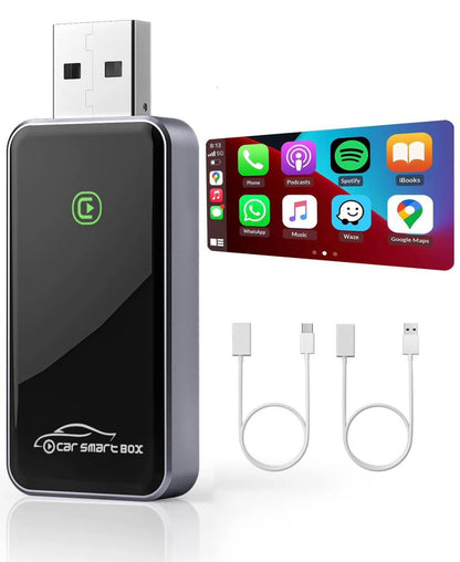 Wireless Carplay Adapter uk for Apple Devices, [2024 Upgrade] USB CarPlay