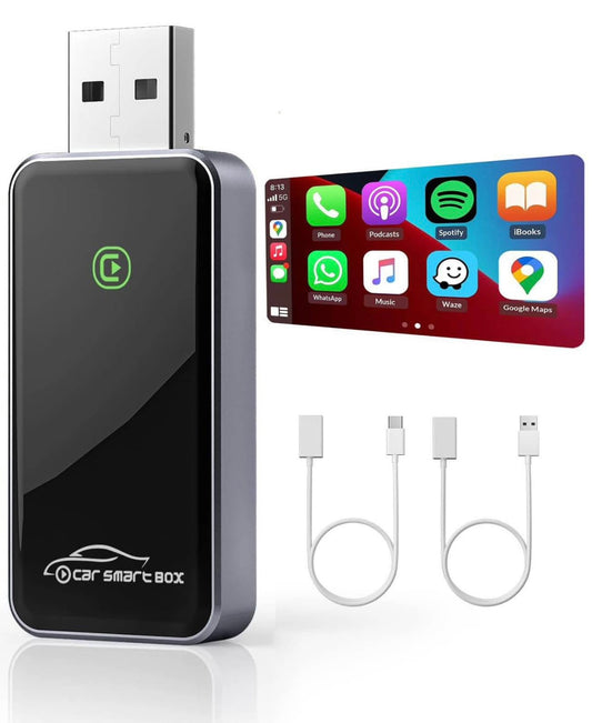 Wireless Carplay Adapter uk for Apple Devices, [2024 Upgrade] USB CarPlay