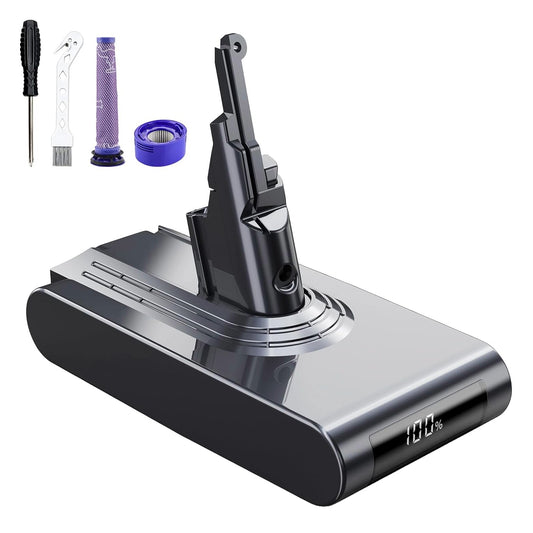 8000mAh battery for Dyson V8, 21.6 V battery with display