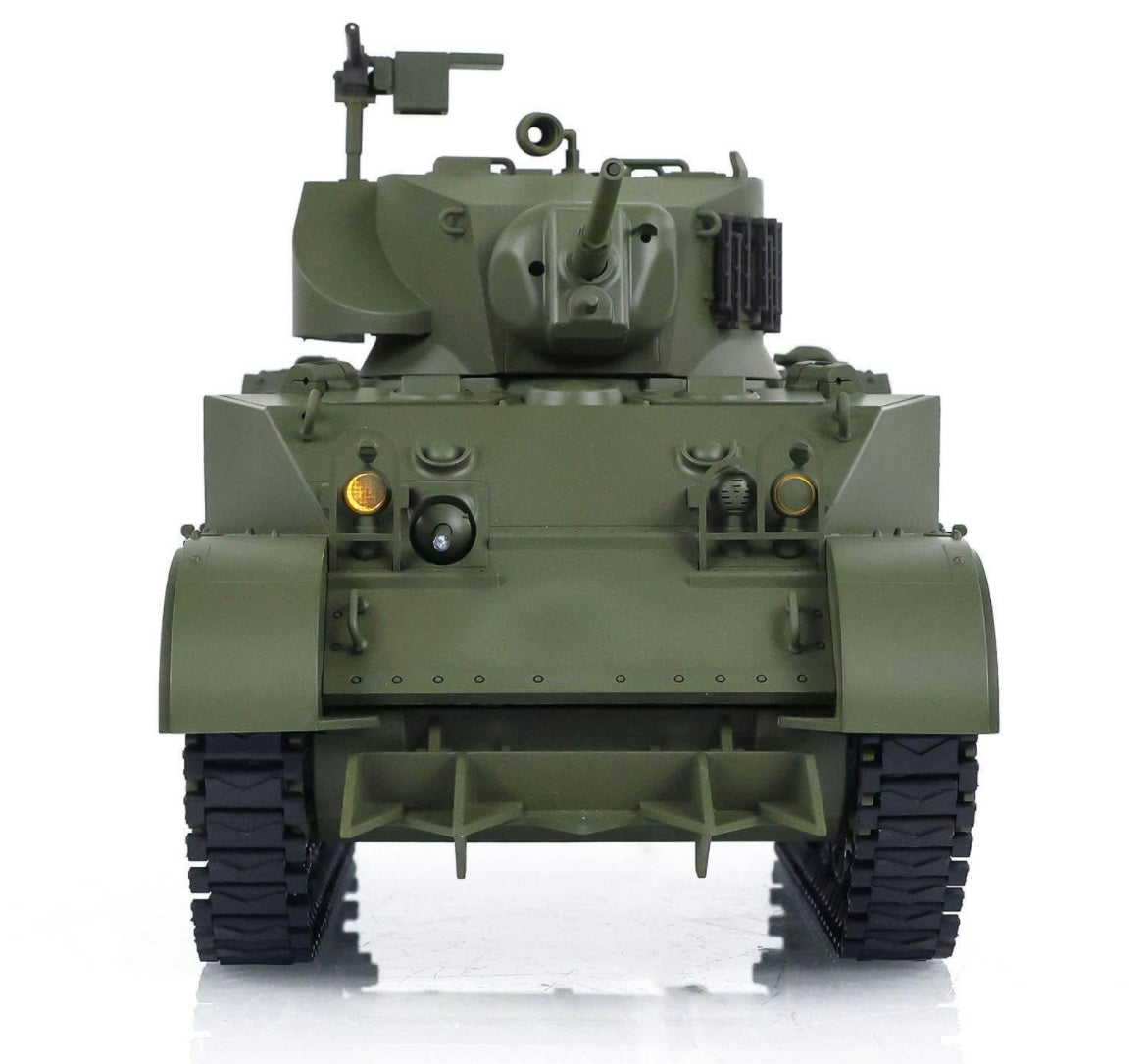 Tank Gauge with Remote Control US Stuart M5A1 RTR Light Tank Model Radio Control with light