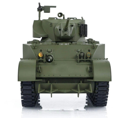Tank Gauge with Remote Control US Stuart M5A1 RTR Light Tank Model Radio Control with light