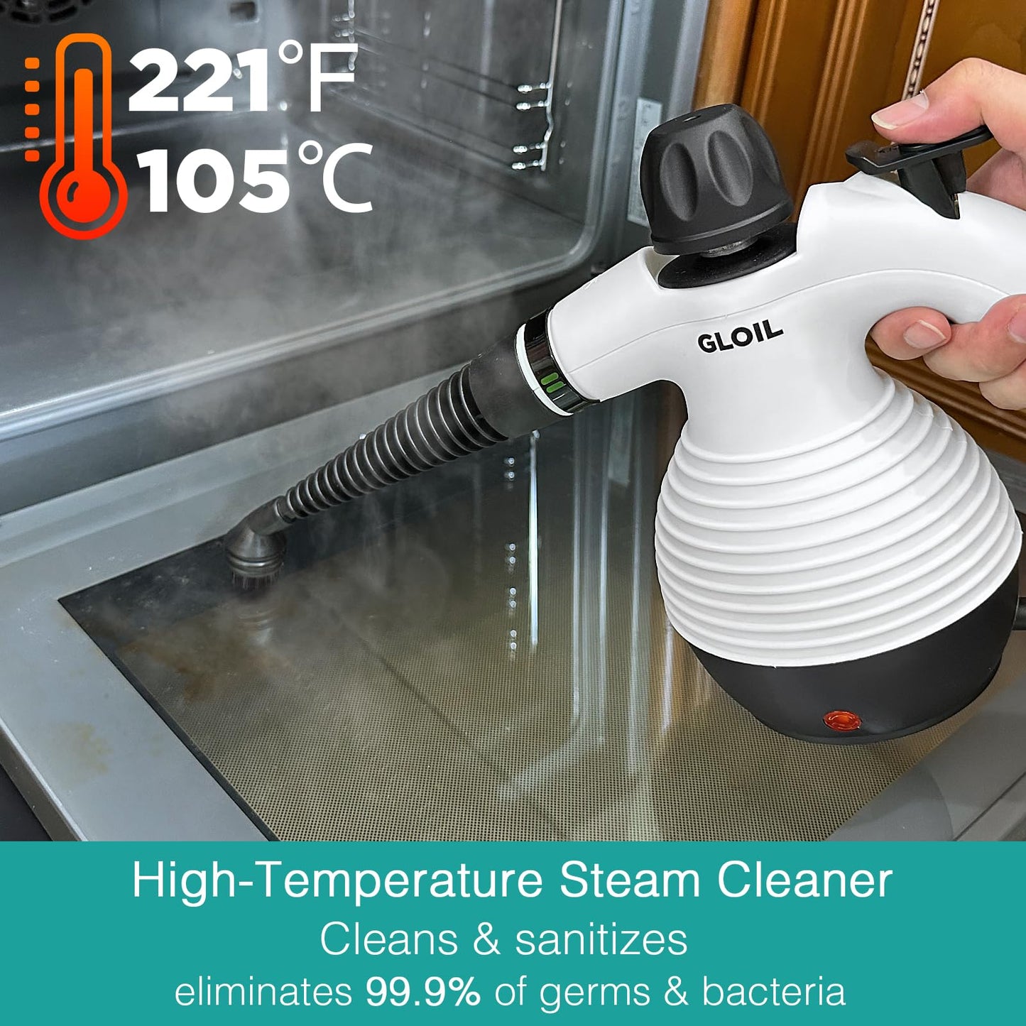 Handheld Steam Cleaner, Steamer for Cleaning, Multipurpose Portable Steam Cleaners for Home Use