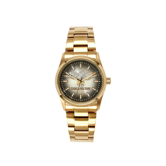 Zadig & Voltaire Unisex Dial Metal Band Watch ZV005