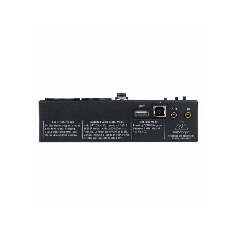 Behringer CT200 Microprocessor-Controlled 8-in-1 Cable Tester